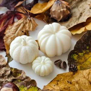 PUMPKIN CANDLE SET - tök gyertya szett - natúr - otthon & életmód - gyertya, illat, aroma - gyertya - Meska.hu