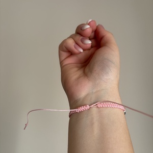 Egyedi ásványos makramé karkötő - ékszer - karkötő - ásványkarkötő - Meska.hu