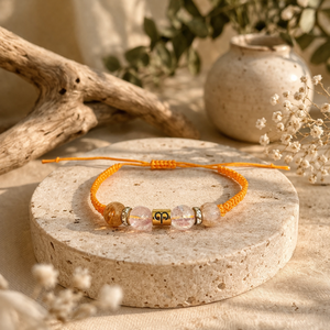 Makramé karkötő - kos medállal, Ékszer, Karkötő, Fonott karkötő, Csomózás, MESKA