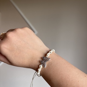 Spirálcsomós pillangós karkötő - ékszer - karkötő - fonott karkötő - Meska.hu