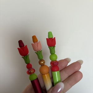 Tulipános egyedi tollak - otthon & életmód - papír, írószer - ceruza & toll - Meska.hu