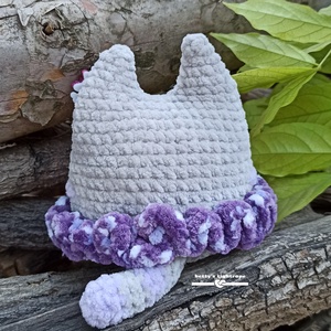 Horgolt plüss Pusheen cica  - játék & sport - plüssállat & játékfigura - cica - Meska.hu