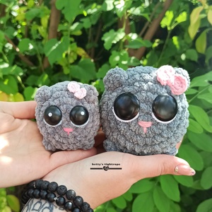 Horgolt plüss szomorú hörcsög - sad hamster - Meska.hu