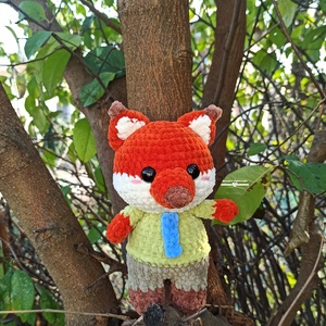 Horgolt róka , Játék & Sport, Plüssállat & Játékfigura, Róka, Horgolás, MESKA