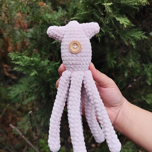 Horgolt tintahal - Coraline squid - Meska.hu