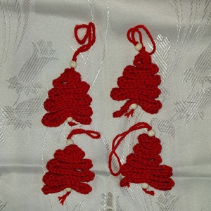 Horgolt fenyődísz - karácsony - karácsonyi lakásdekoráció - karácsonyfadíszek - Meska.hu