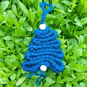 Horgolt fenyődísz - karácsony - karácsonyi lakásdekoráció - karácsonyfadíszek - Meska.hu