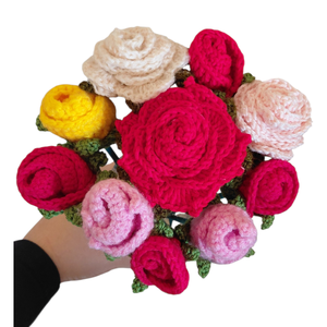 Horgolt rózsa - Meska.hu