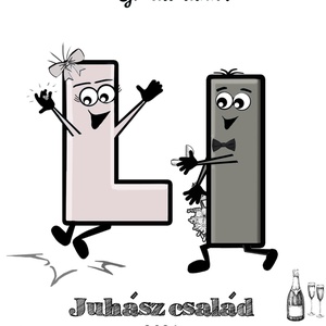 Eljegyzési/esküvői köszöntőkép - esküvő - esküvői szett - Meska.hu