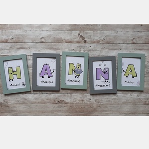 Betűmanó egyedi tulajdonságképek (szobadekor) 10x15 cm, Otthon & Életmód, Dekoráció, Fali és függő dekoráció, Betű & Név, Fotó, grafika, rajz, illusztráció, MESKA