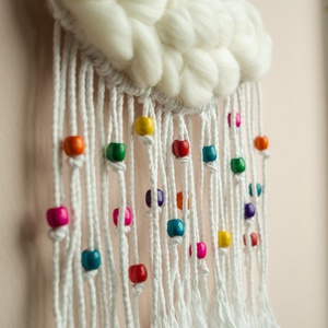 AKCIÓ!  Makramé felhő falidísz gyerekszobába - otthon & életmód - babaszoba, gyerekszoba - babaszoba, gyerekszoba - Meska.hu