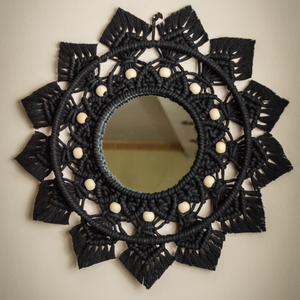 Makramé Mandala falidísz - Meska.hu