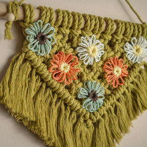  Makramé falidísz - otthon & életmód - dekoráció - fali és függő dekoráció - falra akasztható dekor - Meska.hu