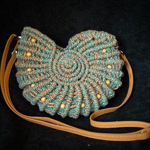 Csigaház Makramétáska, Táska & Tok, Kézitáska & válltáska, Vállon átvethető táska, Csomózás, MESKA