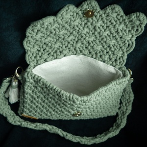 Makramé válltáska - táska & tok - kézitáska & válltáska - válltáska - Meska.hu