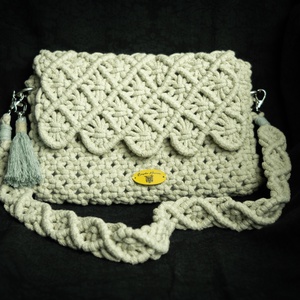 Makramé válltáska - Meska.hu