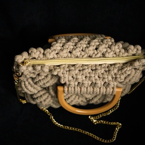 Makramé kézi/válltáska - táska & tok - kézitáska & válltáska - válltáska - Meska.hu