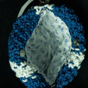 Makramé kézi/váll táska - táska & tok - kézitáska & válltáska - válltáska - Meska.hu