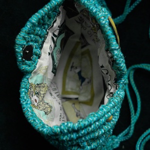  Makramé csigatáska - táska & tok - kézitáska & válltáska - vállon átvethető táska - Meska.hu