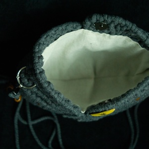  Makramé csiga táska - táska & tok - kézitáska & válltáska - vállon átvethető táska - Meska.hu