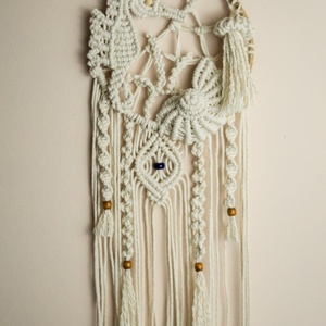  Makramé falidísz, Otthon & Életmód, Dekoráció, Fali és függő dekoráció, Álomfogó, Csomózás, MESKA