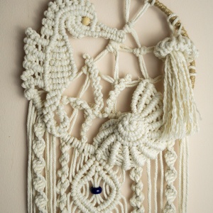  Makramé falidísz - otthon & életmód - dekoráció - fali és függő dekoráció - álomfogó - Meska.hu