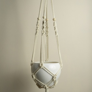  Makramé virágtartó , Otthon & Életmód, Virágdekoráció, Virágtartó, Függő virágtartó, Csomózás, MESKA