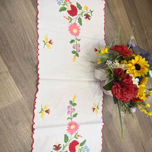 Vintage asztali futó  - otthon & életmód - lakástextil - abrosz, terítő - asztalfutó - Meska.hu