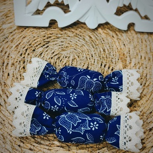 Textil szaloncukor  - karácsony - karácsonyi lakásdekoráció - karácsonyfadíszek - Meska.hu