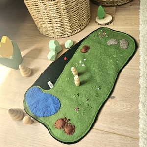 Gyapjúfilc játszószőnyeg  - játék & sport - készségfejlesztő és logikai játék - montessori szivárvány, waldorf játékok - Meska.hu