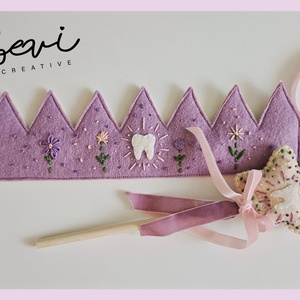 Gyapjúfilc farsangi fogtündér szett  - ruha & divat - jelmez & álarc - jelmez - Meska.hu