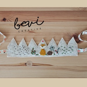 Erdei gyapjúfilc korona  - játék & sport - szerepjáték - Meska.hu