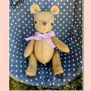 Gyapjúfilc mackó  - Meska.hu