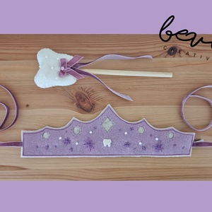 Gyapjúfilc farsangi fogtündér szett  - ruha & divat - jelmez & álarc - jelmez - Meska.hu