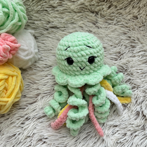 Horgolt medúza plüss, Játék & Sport, Plüssállat & Játékfigura, Polip, medúza, Horgolás, MESKA