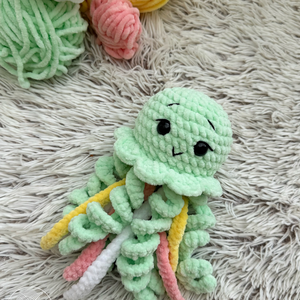 Horgolt medúza plüss - játék & sport - plüssállat & játékfigura - polip, medúza - Meska.hu