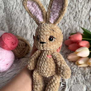 Horgolt húsvéti nyuszi  - játék & sport - plüssállat & játékfigura - nyuszi - Meska.hu