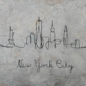 New York City - művészet - festmény - festmény vegyes technika - Meska.hu