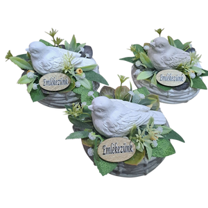 Kegyeleti madárkás sírdísz - otthon & életmód - vallás - temetkezési tárgy - sírdísz, kegyeleti dísz - Meska.hu