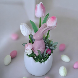 Tojás kaspóban nyuszi, Otthon & Életmód, Dekoráció, Húsvéti asztaldíszek, , MESKA