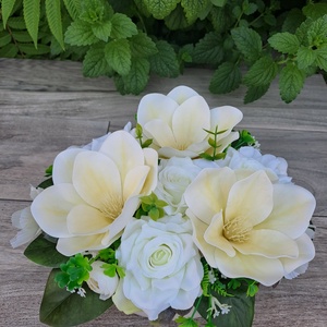 Magnóliás,rózsás tál, Otthon & Életmód, Dekoráció, Asztal és polc dekoráció, Asztaldísz, , MESKA