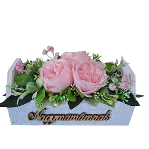 Nagymamámnak virágdísz - otthon & életmód - dekoráció - asztal és polc dekoráció - asztaldísz - Meska.hu