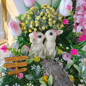 Húsvéti nyuszik a vén hídnál - otthon & életmód - dekoráció - húsvéti asztaldíszek - Meska.hu