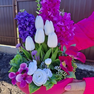 Tavaszi virágözön - ünnepi díszek, dekorációk - húsvéti díszek és dekorációk - húsvéti asztaldíszek - Meska.hu