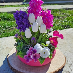 Tavaszi virágözön - ünnepi díszek, dekorációk - húsvéti díszek és dekorációk - húsvéti asztaldíszek - Meska.hu