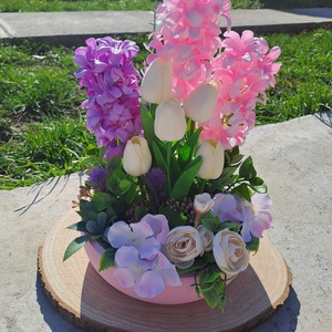 Tavaszi virágözön - ünnepi díszek, dekorációk - húsvéti díszek és dekorációk - húsvéti virágos díszek - Meska.hu