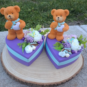 Macis szívdísz - otthon & életmód - virágdekoráció - virágdíszek - asztali virágdísz - Meska.hu