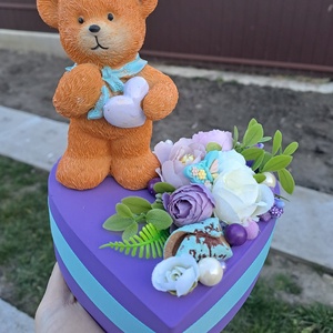 Macis szívdísz - otthon & életmód - virágdekoráció - virágdíszek - asztali virágdísz - Meska.hu