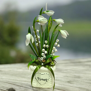 Hóvirágok kaspóban - Meska.hu