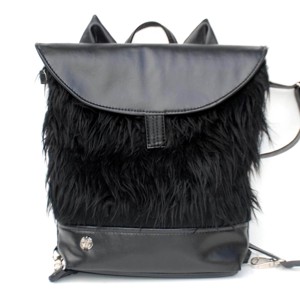 SuziartBag Fekete cicás 2in1 hátizsák, Táska & Tok, Kézitáska & válltáska, Válltáska, , MESKA